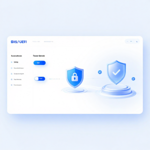 نماد سپر امنیتی دیجیتال برای Secure Boot