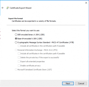انتخاب فرمت Base-64