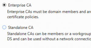 تنظیم Enterprise CA