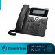 تلفن آی‌پی cisco 7821 ip phone با کلیدهای سخت‌افزاری و بدنه سفید/تیره مقاوم